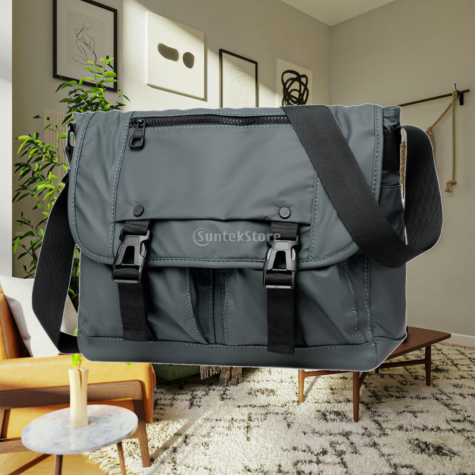 Tote Bag Beach - Messenger Bag mit mehreren Taschen, aus