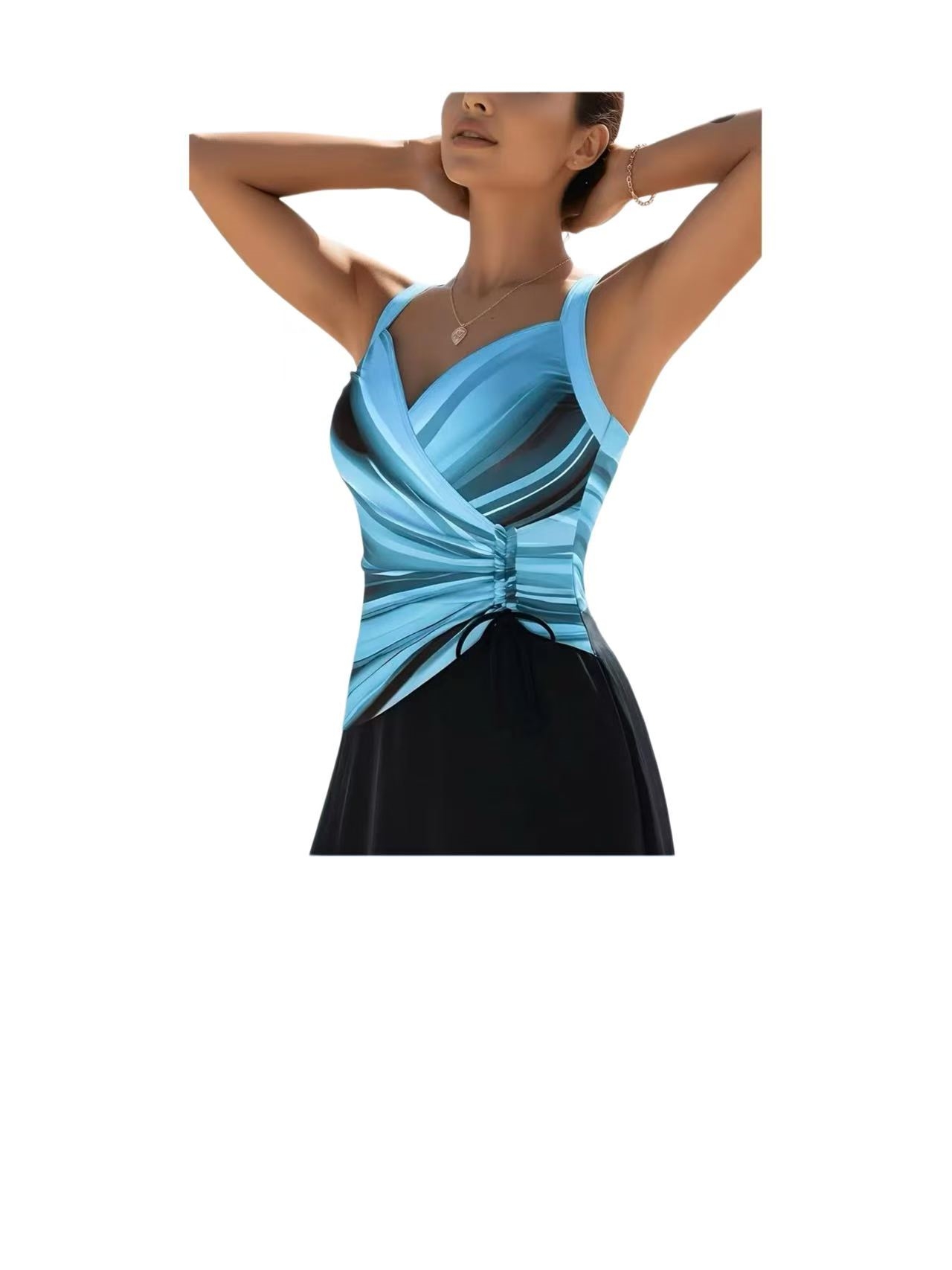 Damen Badeanzug mit Rock, eint – Swimsuit Bikini Ruched Bewertung und Preis