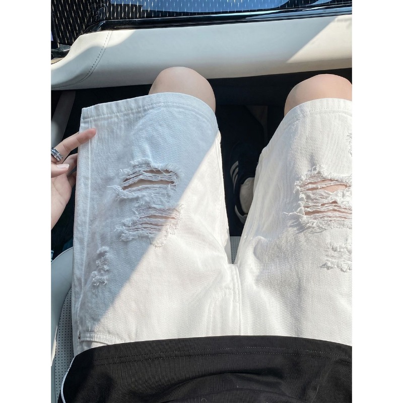 Herren-Jeansshorts mit elastis – Shorts Denim Frayed Bewertung und Preis