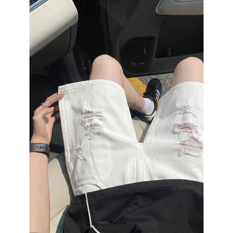 Herren-Jeansshorts mit elastis – Shorts Denim Frayed Bewertung und Preis