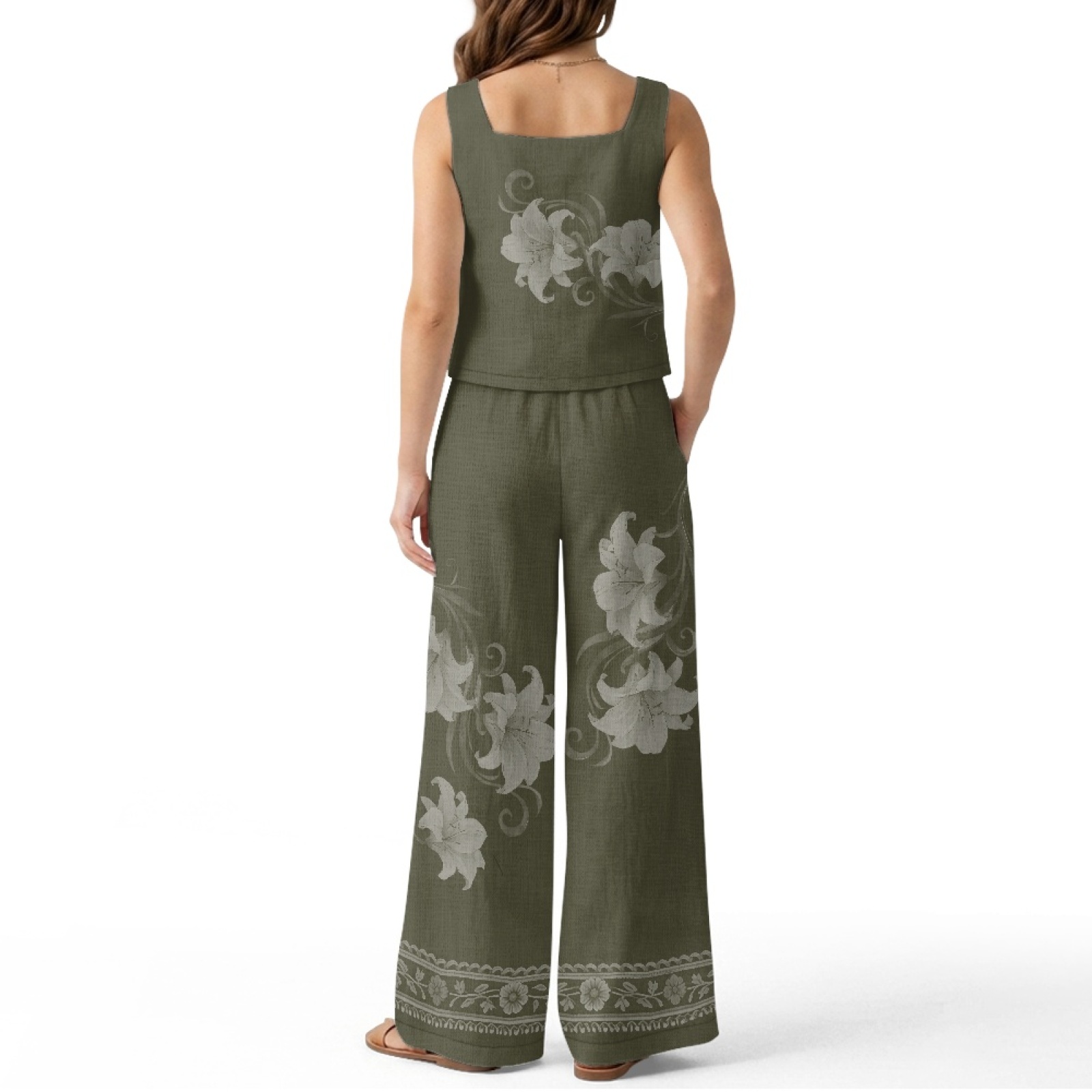 INSTANTARTS Damen-Leinenwesten – Linen Pant Wide Bewertung und Preis