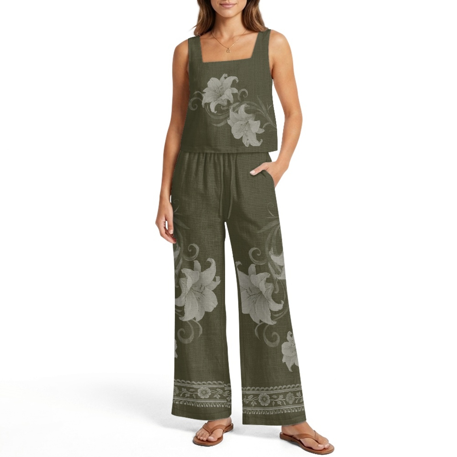 INSTANTARTS Damen-Leinenwesten – Linen Pant Wide Bewertung und Preis