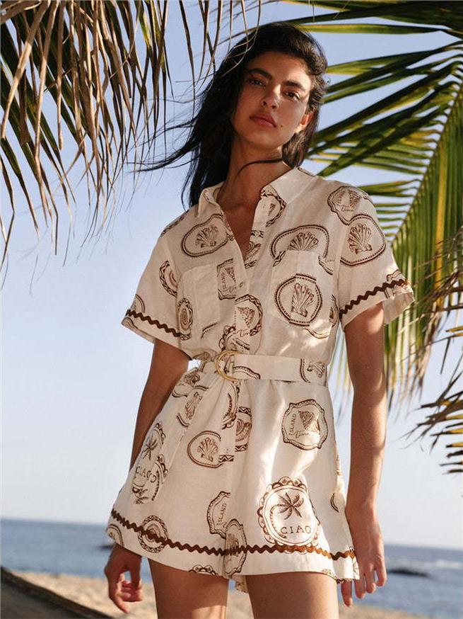 Elegantes Blumenmuster Leinen- – Linen Dress Wrap Bewertung und Preis