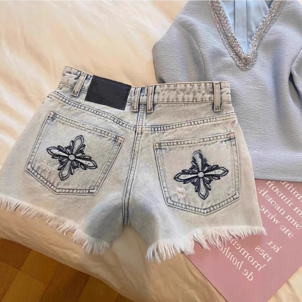 2026 Sommer Vintage Washed Jea – Shorts Denim Frayed Bewertung und Preis